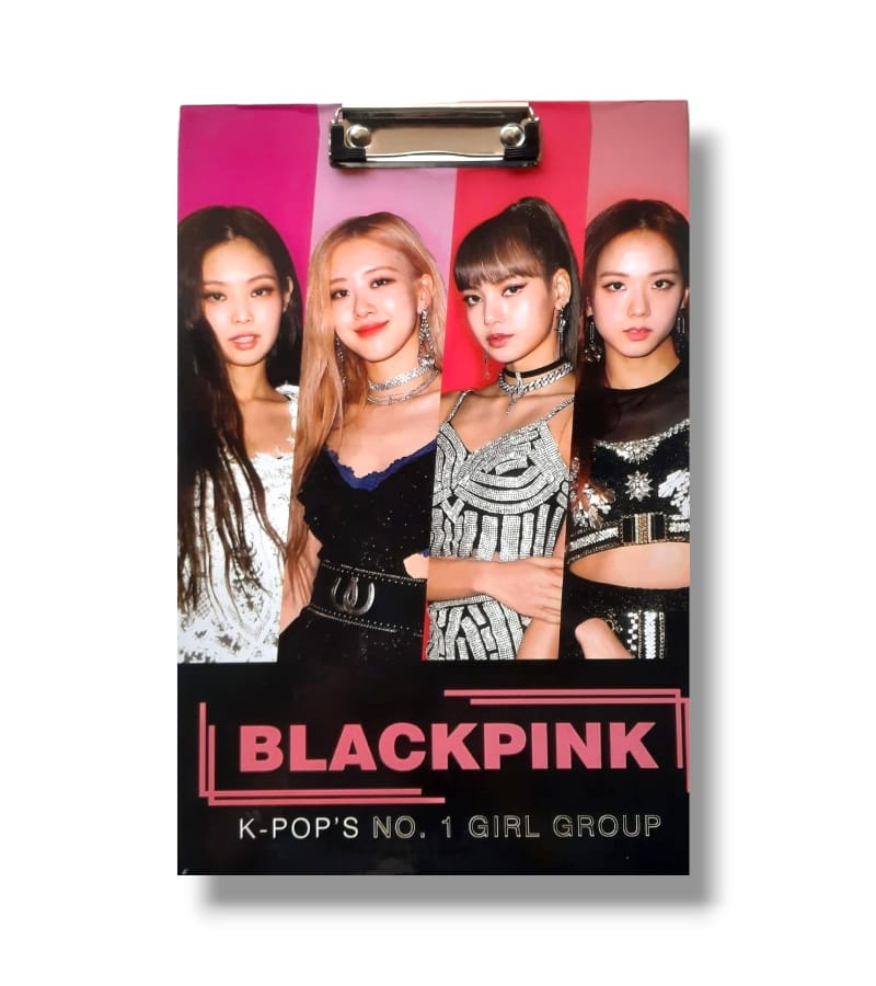 Premium Quality BLACKPINK Exam Board | Multicolored Board | Exam Writing Pad | Foolscap Size - 24 cm x 36 cm | Pack of 1